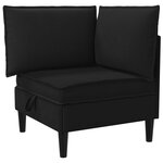 vidaXL Ensemble de meubles pour le salon 6 Pièces Noir Tissu