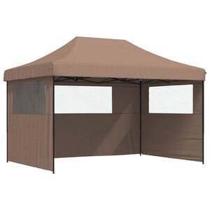 vidaXL Tente de fête Marron 279 x 410 x 315 cm Tissu Oxford