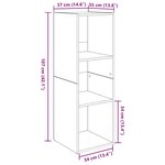 vidaXL Meuble TV 4 Pièces Chêne artisan Bois Ingénieur