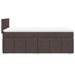 vidaXL Sommier à lattes de lit avec matelas Marron foncé 90x200 cm