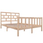 vidaXL Cadre de lit sans matelas bois massif 160x200 cm
