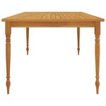 vidaXL Table Batavia 200x100x75 cm Bois de teck solide