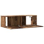 vidaXL Meuble TV mural vieux bois 100x30x30 cm bois d'ingénierie