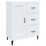 vidaXL Buffet Blanc 69 5x34x90 cm Bois d'ingénierie