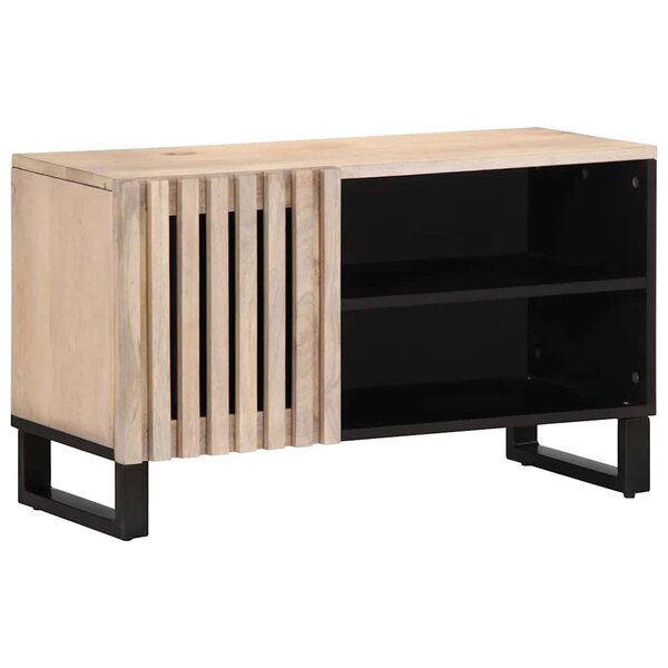 vidaXL Meuble TV 80x34x46 cm bois massif de manguier