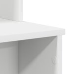 vidaXL Bureau avec Rangement Blanc 120.5x44x88.5 cm Bois