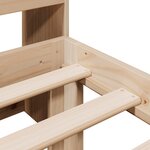 vidaXL Lit bibliothèque sans matelas 90x200 cm bois de pin massif