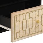 vidaXL Tables de chevet 2 Pièces 40x33x46 cm Bois de manguier solide