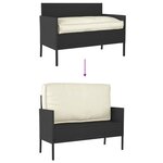 vidaXL Coussin Crème 120 x 60 x 12 cm Tissu Oxford