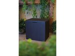 Coffre de jardin résine "city cube" - 113l - 58 x 44 x 55 cm -  anthracite