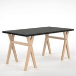 Nordlinger Tréteau Alixx 70x35x73 cm Bois Naturel