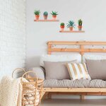 Autocollant mural pots de plantes