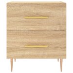 vidaXL Tables de chevet 2 Pièces chêne sonoma 40x35x47 5 cm