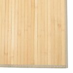 vidaXL Tapis rectangulaire naturel clair 80x500 cm bambou