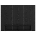 vidaXL Meuble TV mural Chêne Noir 120 x 23 5 x 90 cm Bois d'ingénierie