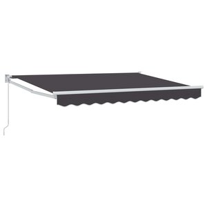 vidaXL Auvent rétractable Anthracite 3 5 x 2 m