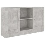 vidaXL Buffet Gris béton 120x30 5x70 cm Bois d'ingénierie