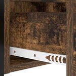 vidaXL Cabinet de chevet Chêne fumé 40 x 31 x 60 cm Bois d'ingénierie