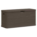 vidaXL Boîte de rangement de jardin 280 L Marron