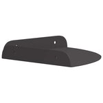 vidaXL Étagère flottante avec étagère 4 Pièces Noir 18 x 18 x 2 cm