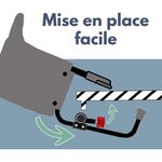 Siège de table réhausseur Looping - Déhoussable  lavable machine - Fixation multi-points