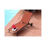 Bains de soleil en aluminium celio (lot de 2)