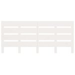 vidaXL Cadre de lit sans matelas blanc bois de pin massif