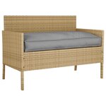 vidaXL Coussin pour assise / dossier de palette Gris 120 x 60 x 12 cm