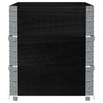 vidaXL Jardinière noir 100x50 cm bois massif de pin