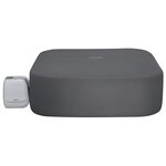 Bestway Housse Gris 230 x 230 x 71 cm PVC et POM