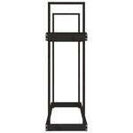 vidaXL Support pour bois de chauffage Noir 110x35x108 5 cm Bois de pin