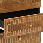 vidaXL Table de chevet 50x33x62 cm Bois de manguier solide