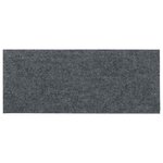 vidaXL Tapis d'escalier autocollants 30 pièces 60 x 25 cm Gris clair Rectangulaire