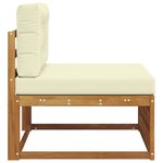 vidaXL Canapé du milieu extérieur Bois d'Acacia Massif Naturel