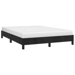 vidaXL Cadre de lit sans matelas noir 140x190 cm velours