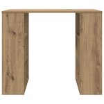 vidaXL Bureau d'angle Chêne artisanal Bois d'ingénierie Moyen Élégant