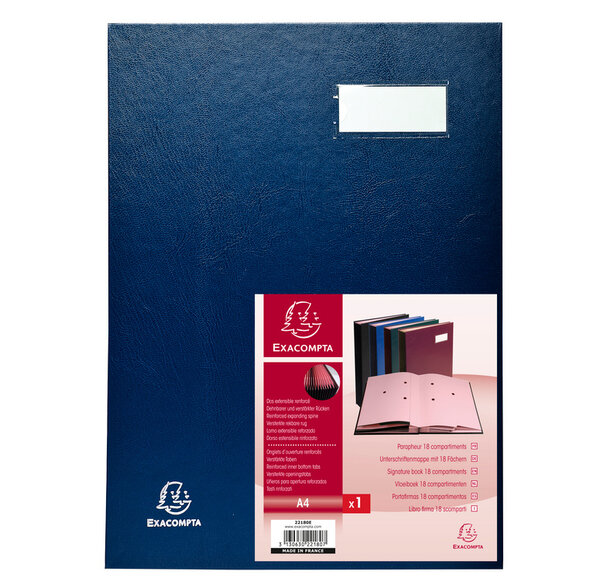 Parapheur direction dos a soufflets - 18 compartiments x 5 EXACOMPTA