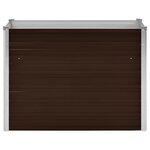 vidaXL Lit surélevé de jardin Marron 100x40x77 cm Acier galvanisé