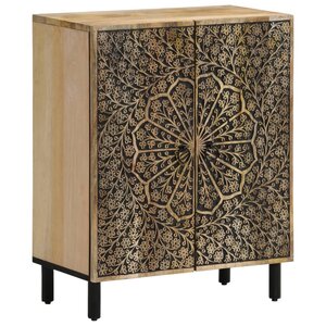 vidaXL Armoire latérale 60x33x75 cm bois massif de manguier