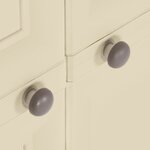 vidaXL Armoire plastique 79x43x85 5 cm design de bois blanc angora