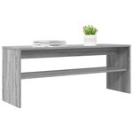 vidaXL Meuble TV Gris Sonoma 100 x 30 x 40 cm Bois d'ingénierie