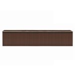 vidaXL Abri de jardin Marron 257x990x181 cm Acier galvanisé