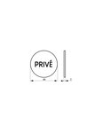 THIRARD - Disque de signalisation Privé  aluminium adhésif  Ø80mm - THIRARD