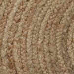 vidaXL Tapis Jute tressé 90 cm rond