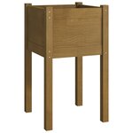 vidaXL Jardinière d'extérieur Marron miel 40x40x70 cm Pin massif