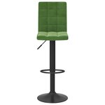 vidaXL Tabourets de bar lot de 2 vert foncé velours