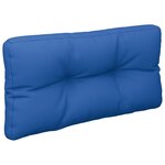 vidaXL Coussins de palette 2 Pièces bleu royal tissu