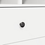 vidaXL Bureau avec Rangement Blanc Bois d'Ingénierie