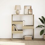 vidaXL Bibliothèque/Séparateur de pièce chêne sonoma 100x33x115 cm