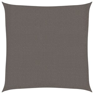 vidaXL Parasol en PEHD carré 3 6 x 3 6 m Anthracite